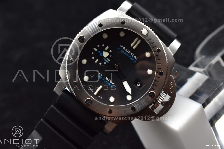 Strap SBF Rubber Edition Dial P PAM1229 Y Black 1:1 DailyWear on Black Best 437 0418